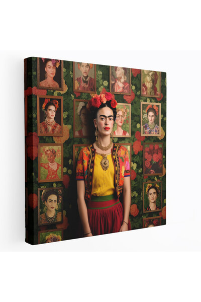Popcas Frida Kahlo Kanvas Tablo - Erken Dönem Eserleri Frida Kahlo