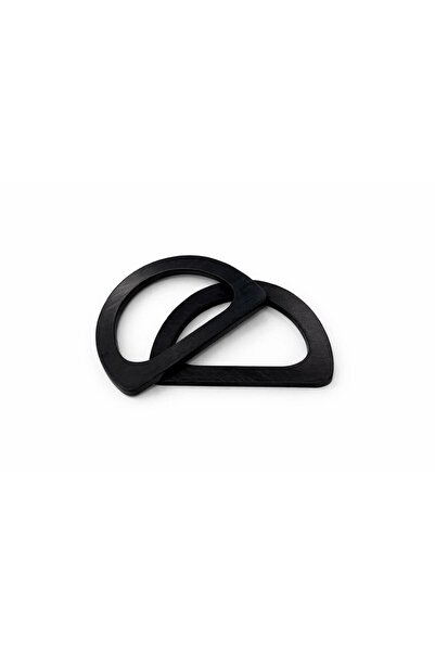 iğne izi 13,5 cm Ahşap Çanta Sapı Yarım D Model – Doğal Ahşap Çanta Kulpu 2 Adet