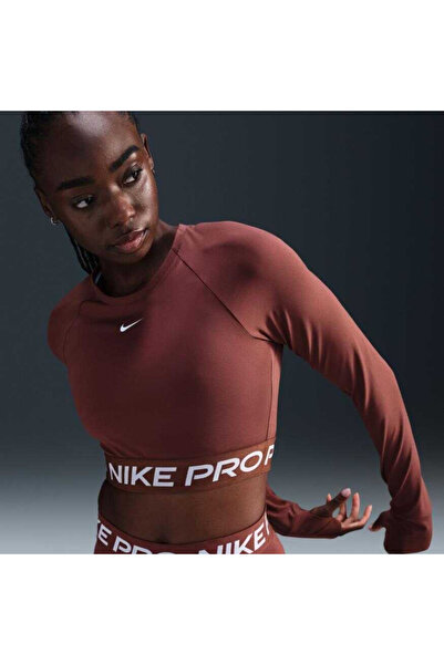 Nike Pro Dri-FIT 365 Crop LS Kadın Sweatshirt(yousportswear)