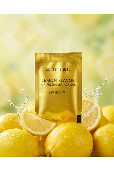 GUCSO 2'li Limon Koku, Araç İçi Koku Yedek, Araç Parfüm Havalandırma, Kalıcı ...