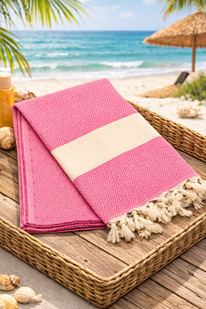 serelya منشفة الشاطئ بشتمال تركي 100% قطن دايموند منقوش منشفة حمام تركية 100x...