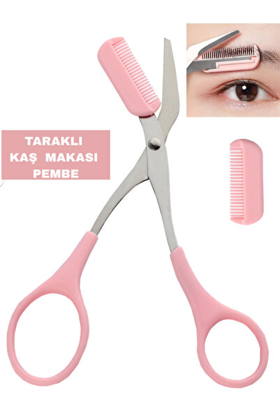 SheMask Kaş Makası Taraklı Tıraş Bıçağı Kaş Bıyık Alma Aleti Profesyonel Kaş ...