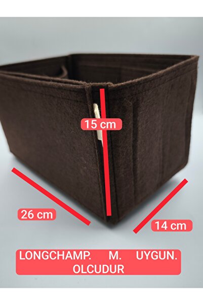 Marjinal Long.. m Canta Icin Tek Suluklu Dark Brown 26X15X14 Dimensions (Leng...
