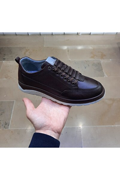 Mertto ERKEK İÇİ-DIŞI HAKİKİ DERİ ORTOPEDİK MEVSİMLİK RAHAT CASUAL KAHVERENGİ...