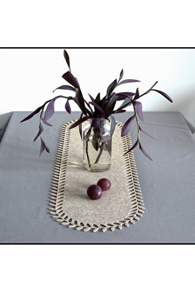 Diva Home لباد مفرش طاولة طويل 3مم 100 × 33سم قص بالليزر منقوش