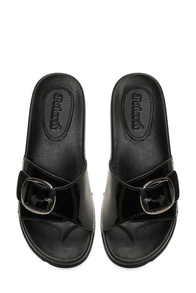 Polaris 409018.Z6Fx Black Women House Slippers