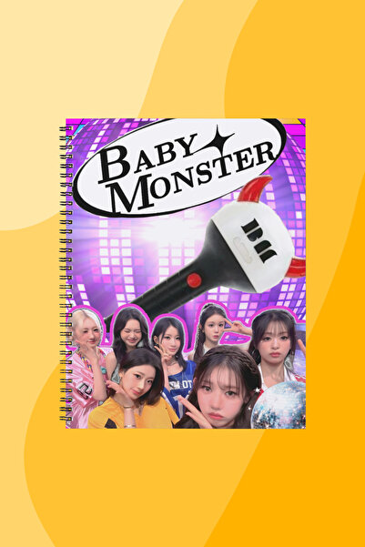 SEKİZELLİİKİ BABY MONSTER -BASKILI TASARIM DEFTER