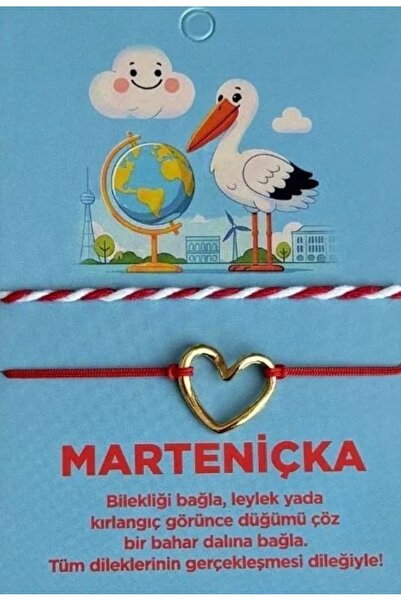 Haziran Accessory Marteniçka Set of 2 Bracelets, Heart