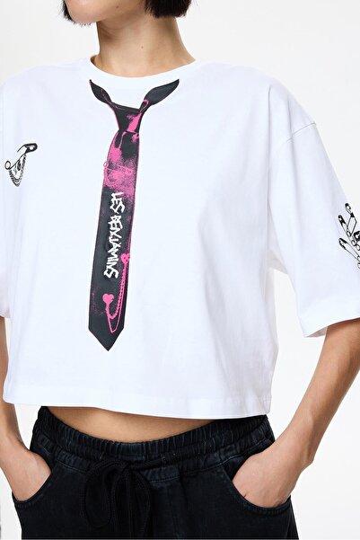 LES BENJAMINS CROP OVERSIZED TEE 005 S