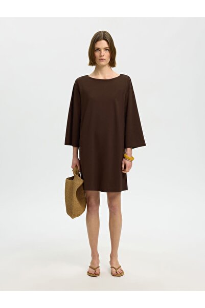 SELECTED Midikleid Viskosemix