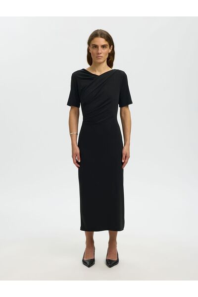 SELECTED Maxikleid Kurzarm