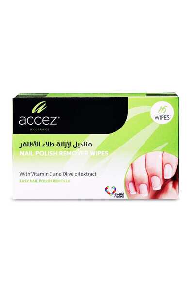 Accezz Aksiz Nail Polish Remover Wipes - 16 Pieces