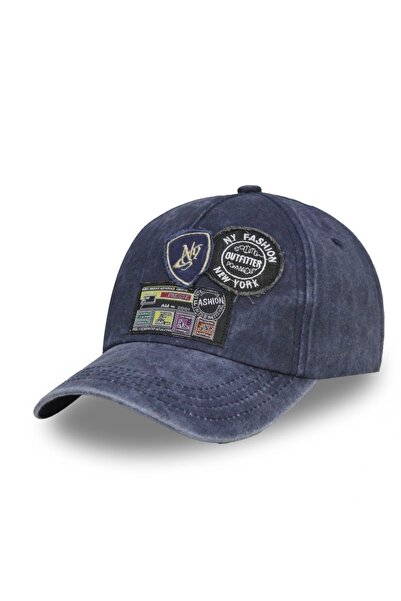 LUCEA Vintage Yıkamalı Füme Nakış Detaylı Baseball Şapka – Unisex Ayarlanabil...