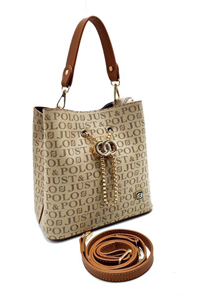 ÇANTAM GELSİN Just Polo Women's 3-Compartment Adjustable Long Strap Handbag a...