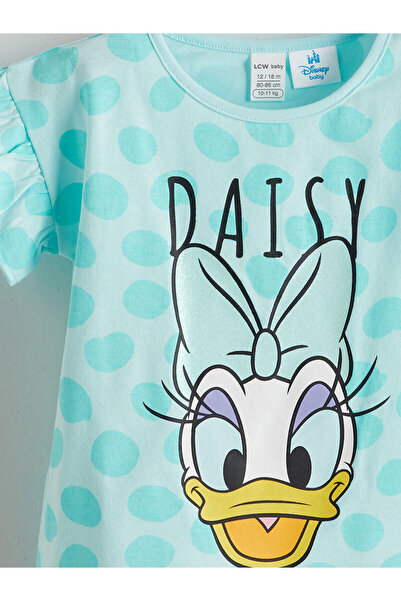 LC Waikiki Green daisy duck Printed baby girl shorts pajama set
