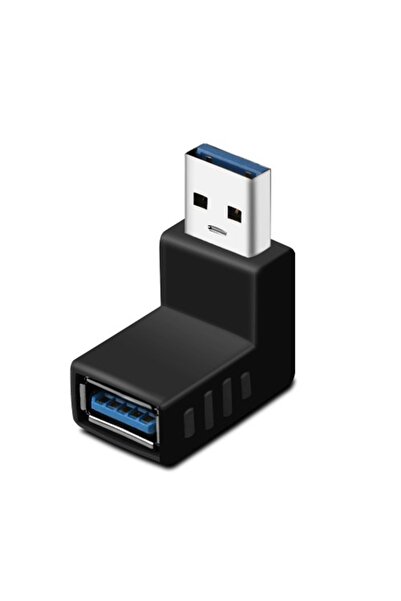 Derwell YUKARI Açılı Dirsek 3.0 90 Derece Usb Bağlantı Aparatı Dönüştürücü Uz...