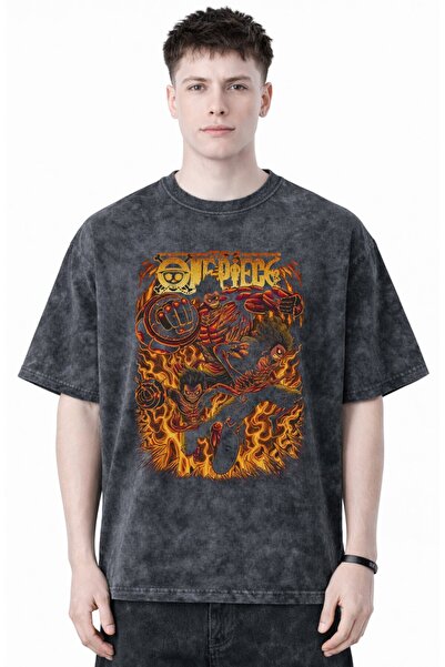 SEVBANO Dizajnirana One Piece majica sa printom Monkey D. Luffyja, unisex, ov...