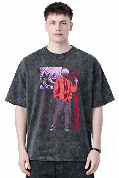 SEVBANO Design Ken Kaneki Tokyo Ghoul Anime Printed Unisex Oversized Vintage ...