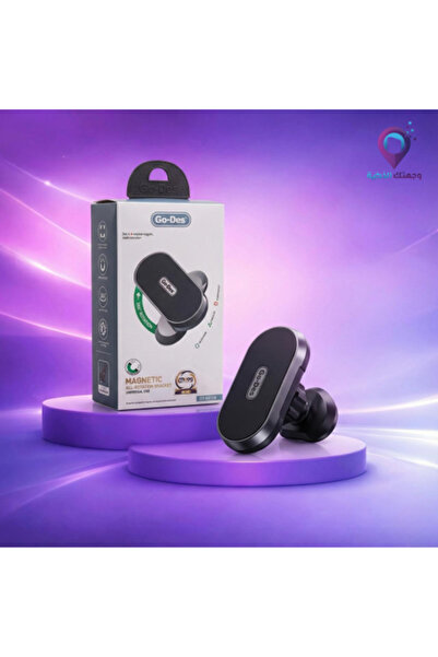 Go-Des Magnetic Car Phone Holder – 360° Rotation and Strong Stability