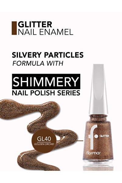 Flormar طلاء أظافر لامع جليتر من فلورمار