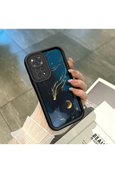 ucuc حافظة سيليكون سوداء متوافقة مع Redmi Note 11/Note 11S، مقاومة للصدمات، ن...