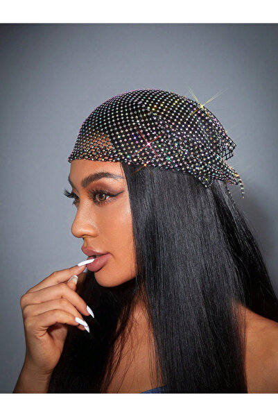 PERLMUTT Πολύχρωμη γυναικεία μάσκα προσώπου με πέτρες και κρύσταλλα, αξεσουάρ...