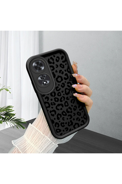 ucuc حافظة سيليكون سوداء متوافقة مع هاتف اوبو A60، مقاومة للصدمات مع حماية لل...