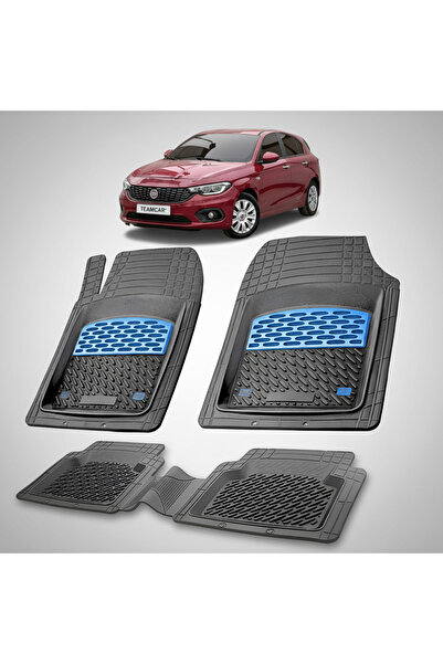 TEAMCAR Fiat Tipo Compatible Floor Mats Egea Hatchback 2016-2020 | Blue