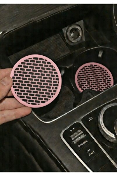 Çiçek Antalya حامل أكواب وردي من طراز تيبل منقوش