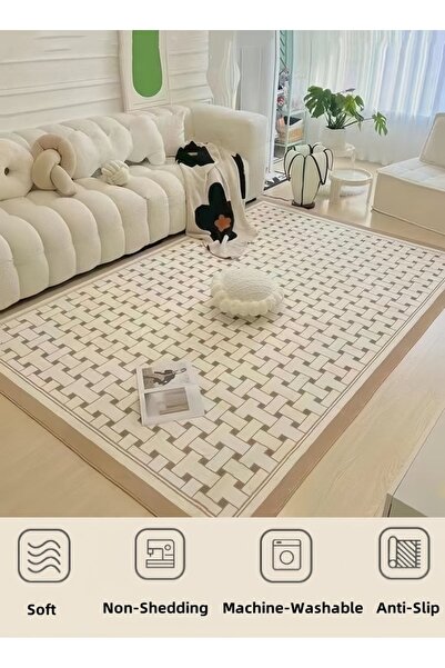 Generic Area Rug, 160 x 230cm Large Mat Carpet Floor Mat Runner Rug Faux Wool...