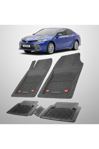 TEAMCAR Πατάκια δαπέδου συμβατά με Toyota Camry XV70 Sedan 2017-2020 | Μαύρα