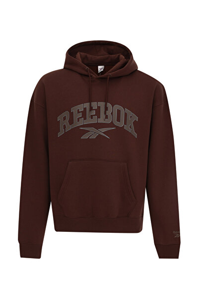 Reebok ELLIS VARSITY HOODY Kahverengi Erkek Sweatshirt