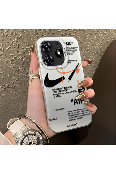 Hontinga حافظة هاتف تكنو سبارك 10 برو متوافقة مع حافة السيليكون الصلبة والمضا...