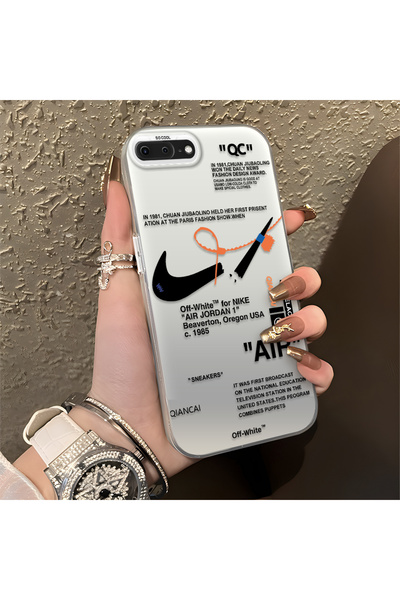 Hontinga حافظة هاتف آيفون 7 بلس متوافقة مع الحواف السيليكونية الصلبة والمضادة...