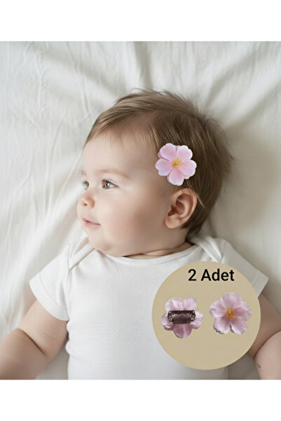 MutluBiDünya 2 Adet Yenidoğan Tokası Saçsız Bebek Tokası Az Saçlı Bebek Tokası