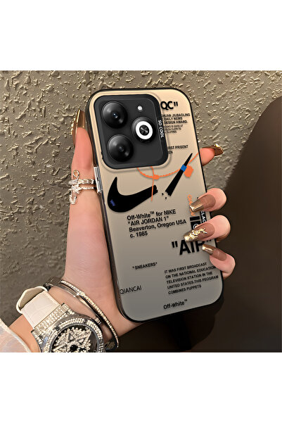 Hontinga حافظة هاتف تكنو سبارك 20C متوافقة مع حافة السيليكون الصلبة ومضادة لل...