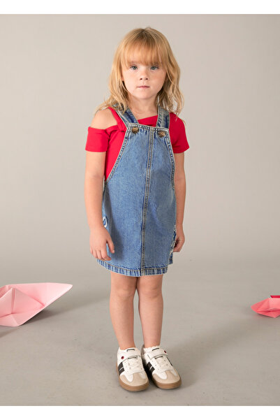 MAYORAL Girl's Salopet Denim Dress