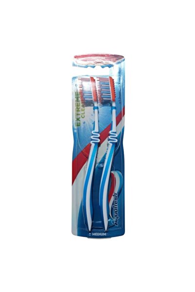 Aquafresh Set 2 x Periuta de Dinti Extreme Clean Medium Twin