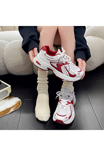 SOSENFER Women's casual shoes, thick non-slip sneakers, women's breathable shoes