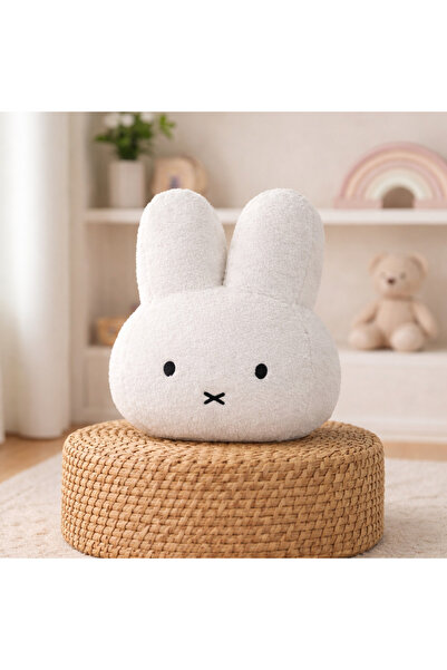 TrendTopic Dekoratif Tavşan Nakışlı Kırlent Yastık Peluş Hediyelik Peluş Oyun...