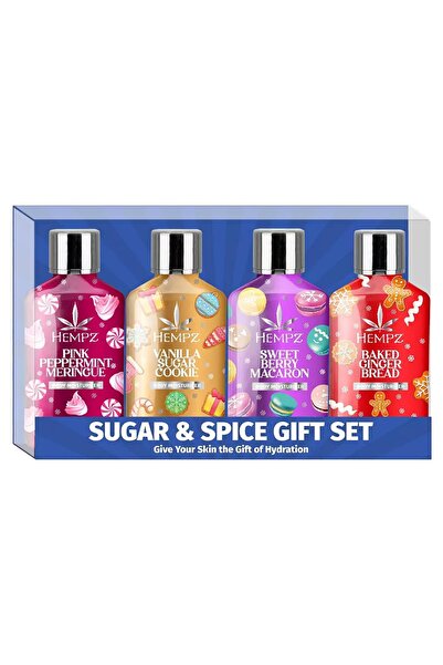 Hempz مجموعة لوشن الجسم سوجر آند سبايس 4×66 مل