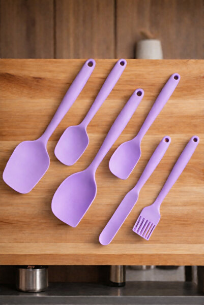 GALATAPAZAR Set of 6 Fireproof Non-Stick Silicone Spatulas
