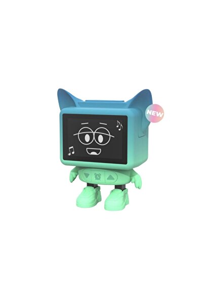 MOB Paris Interactive alarm clock and portable speaker, Dancing Clock, Blue,