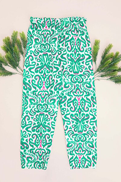 Fulla Moda Sa deznom Dečije pantalone sa elastičnim strukom