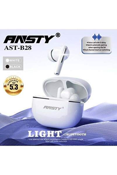 ANSTY AST-B28 True Wireless Earbuds - Bluetooth 5.4, ANC Noise Reduction, Ult...