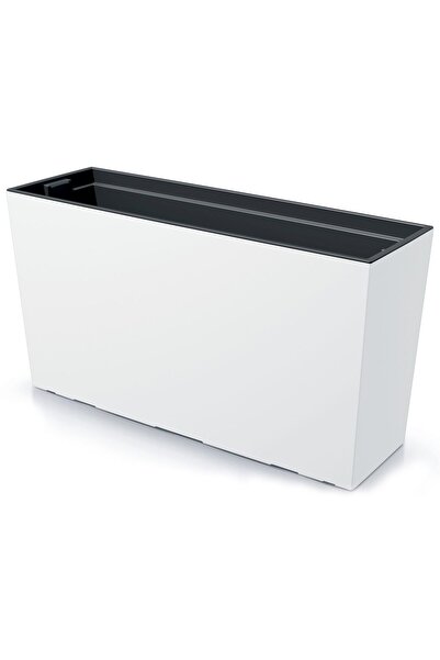 Prosperplast Jardiniera decorativa, alb, 77x23.5x40.6 cm, 27 L, Urbi Case M