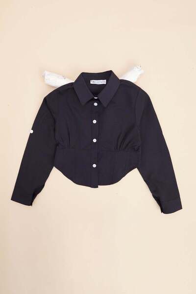 Fulla Moda Osnovni Kupi Gipeli Skraćeni kroj Devojčinu košulju