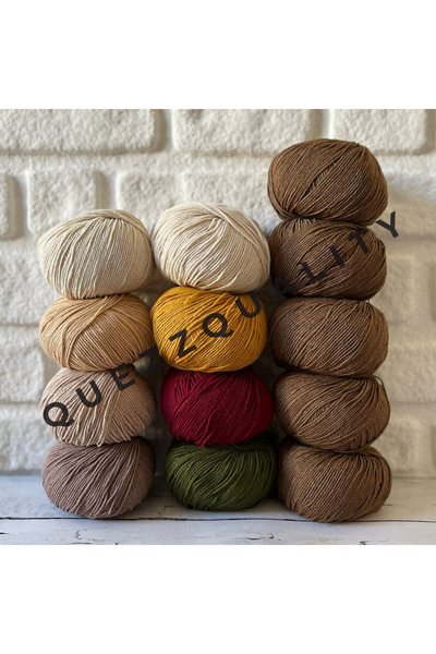 Yarnart Σετ πλεκτού με νήματα τζιν, 13 τεμάχια νήματα πλεξίματος, Σετ πλεξίμα...