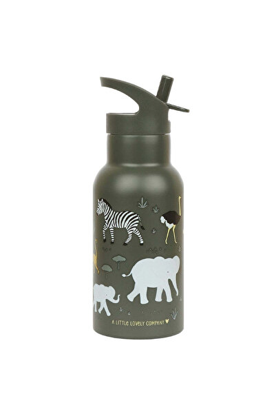 A Little Lovely Company Sticlă de apă copii din oțel inoxidabil, Savana, A Li...