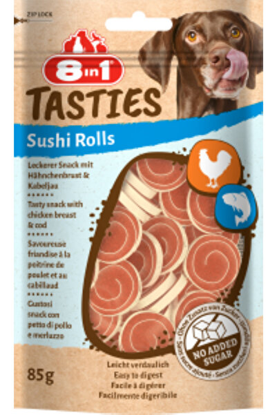 8in1 لفائف سوشي لذيذة بالدجاج والسمك 85 غرام